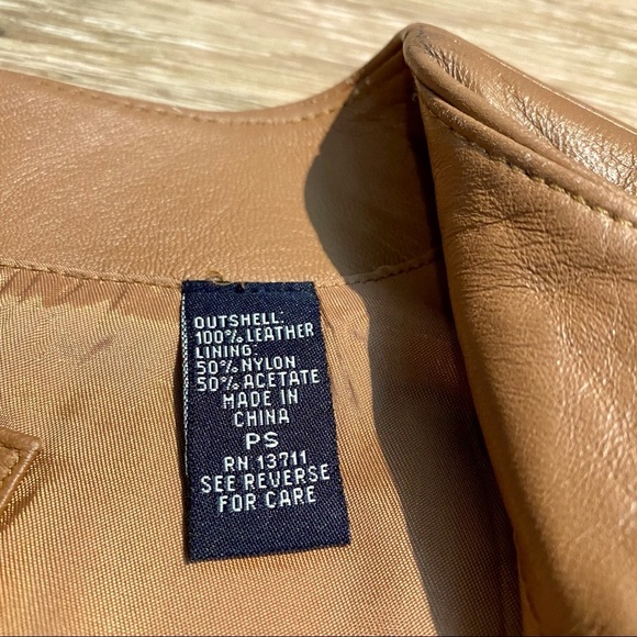 NWOT V I N T A G E Valerie Stevens Leather Vest - Picture 7 of 8